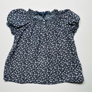 Polo by Ralph Lauren Kids Blue and White Floral Blouse